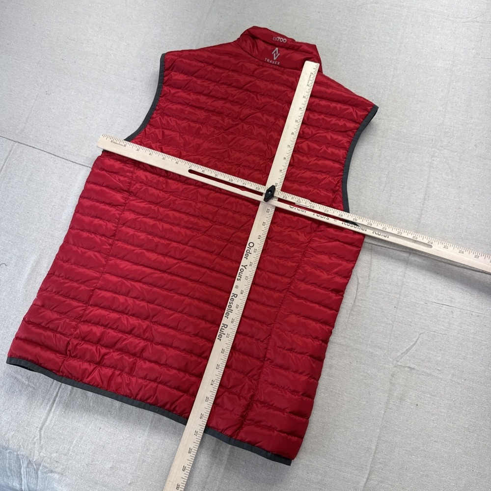Eddie Bauer Puffer Vest Mens Small EB700 Down Red Jacket Outdoor Gorpcore - Picture 4 of 10